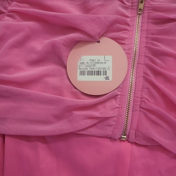 Blanc Hot Pink Dress Size L NWT - Picture 6 of 7